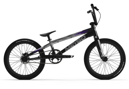 Meybo 2026 Superclass Bike BlackGreyPurple - Zijaanzicht