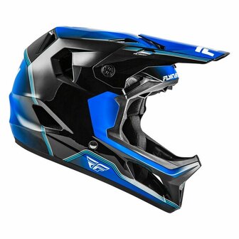 FLY Rayce Repeat Helm Black/Blue Side