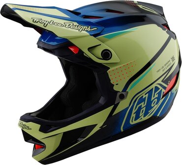 TLD D4 Composite Helm Drip Yellow 2025