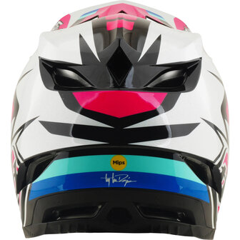 TLD D4 Polyacrylite MIPS Helmet Roamer - Magenta 2026 Back