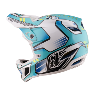 TLD D4 Composite MIPS Helmet Crest - Real Teal 2026 Side left