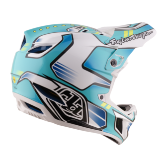 TLD D4 Composite MIPS Helmet Crest - Real Teal 2026 Side Right