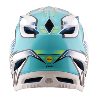 TLD D4 Composite MIPS Helmet Crest - Real Teal 2026 Back