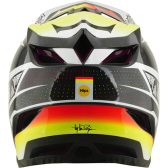 TLD D4 Carbon MIPS Helmet Lined Up - Black 2026 Back