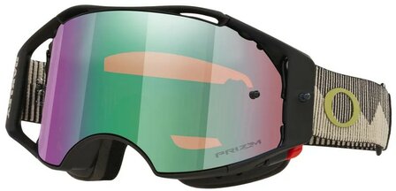 Oakley Airbrake MTB Goggle Black Mist - Prizm Jade Lens Front