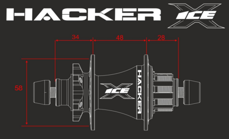 ICE Hacker X Disc 36T 15/10mm Rear Hub specs