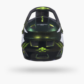 Kenny BMX Elite Helmet Graphic + Green Chameleon 2026 Back