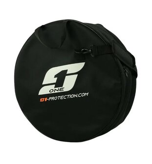 S1 Zipped BMX Wheelbag Black/White/Orange Front