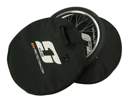 S1 Zipped BMX Wheelbag Black/White/Orange Detail