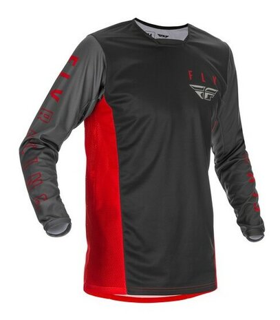 Fly Kinetic K121 Jersey Adult 2021 Red/Grey/Black