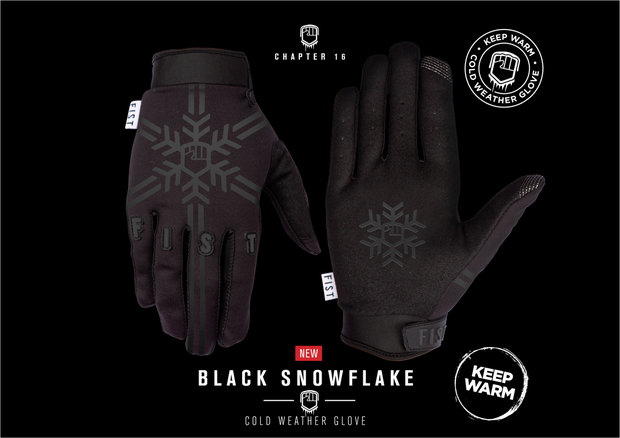 FIST Black Snowflake Glove | Frosty Fingers