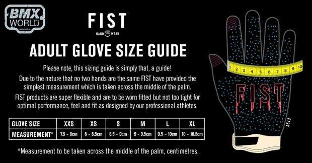 FIST Evel knievel Glove White BMX World