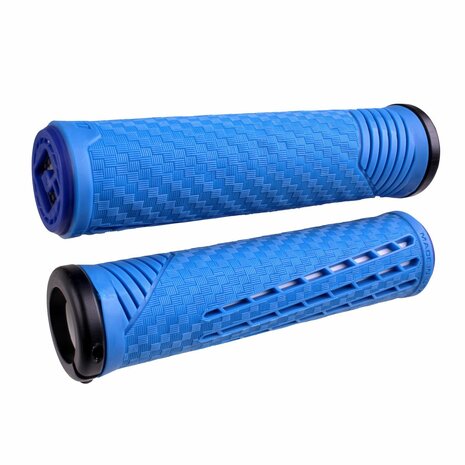 ODI Connor Fields Grips v2.1 Lock-on Blue-White BMX World