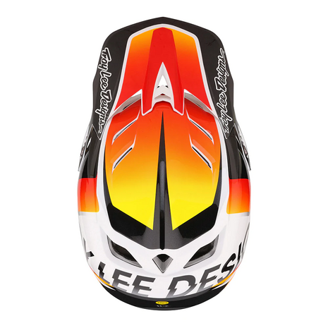 TLD D4 Composite Helmet Qualifier White Orange 2023