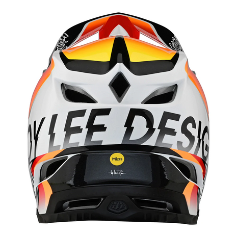 TLD D4 Composite Helmet Qualifier White Orange 2023