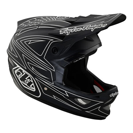 TLD D3 Fiberlite Spiderstripe Black Helm 2023