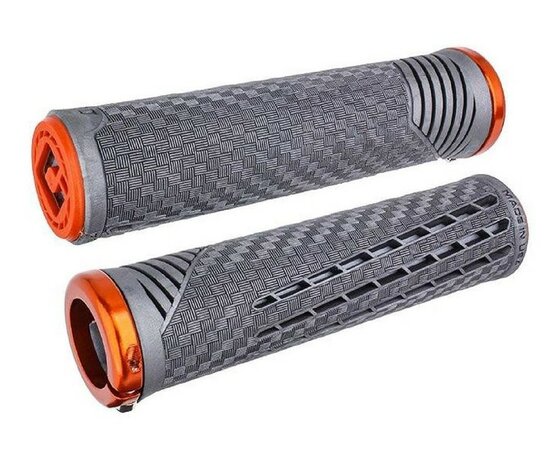 ODI CF Grips v2.1 Lock-on LNYX Grey-Orange