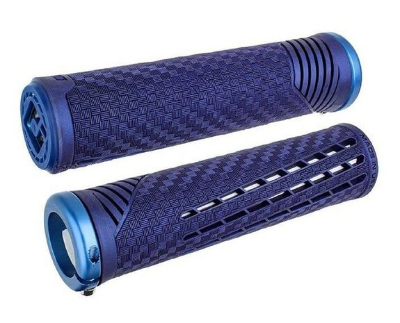 ODI CF Grips v2.1 Lock-on Sapphire Blue