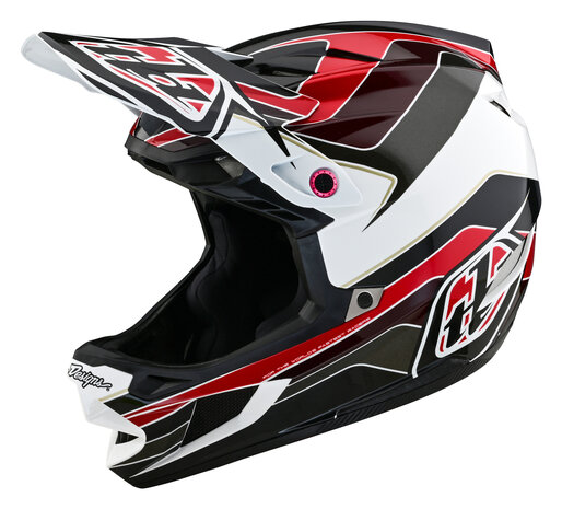 TLD D4 Polyacrylite Helmet Block Charcoal/Red 2024
