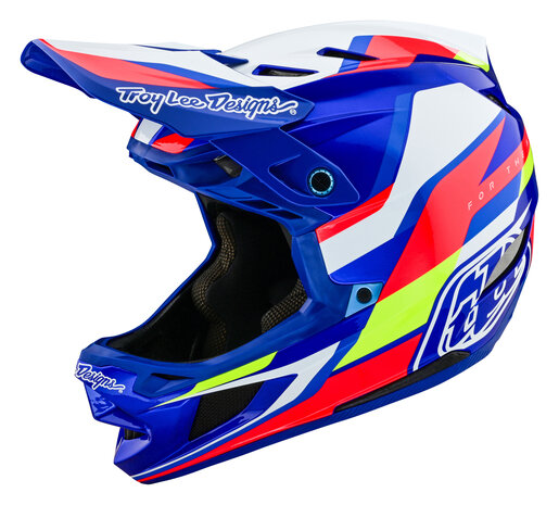 TLD D4 Composite Helm Omega White/Blue 2024