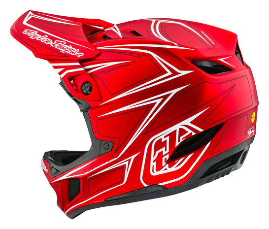 TLD D4 Composite Helm Pinnend Red 2024