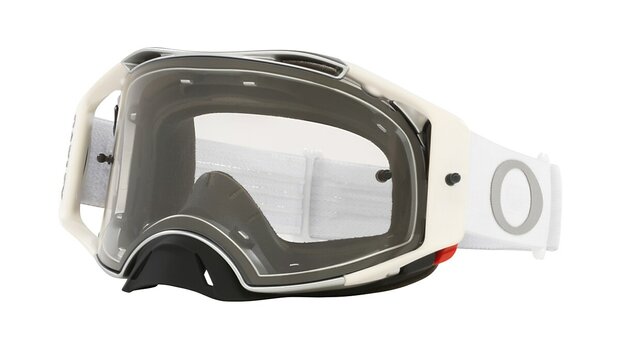 Oakley Airbrake MX  Tuff Blocks White  - Clear lens