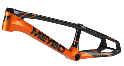 Meybo 2025 HSX Carbon Bmx Race Frame Black/Orange