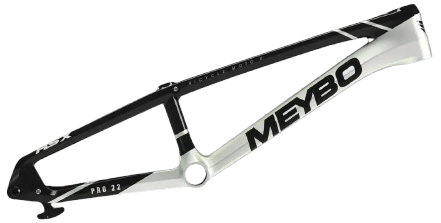 Meybo 2025 HSX Carbon Bmx Race Frame Black/Pearl White