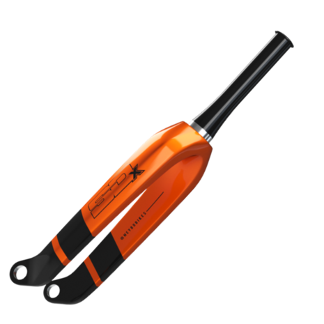 SD Carbon Fork V2 Pro, Tapered, 20 mm Black/Orange