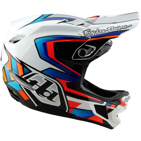 TLD D4 Composite Helm Frames White / Silver 2025