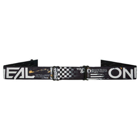 O'Neal B-10 Goggle Attack Black/White - Lens Silver Mirror 