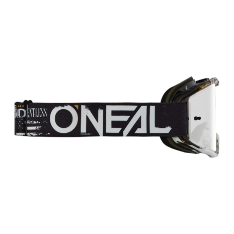 O'Neal B-10 Goggle Attack Black/White - Lens Silver Mirror 
