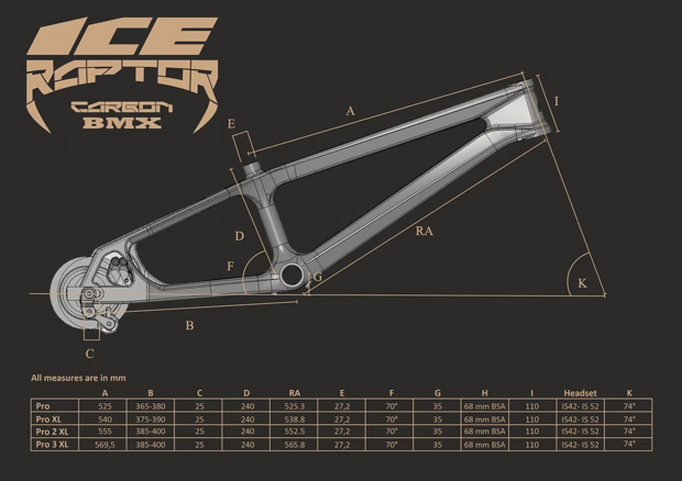 ICE Raptor Carbon Frame Citrik - Black/ Lime 