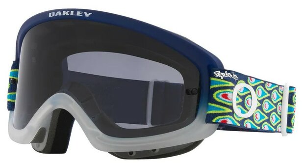 Oakley O Frame Goggle 2.0 Pro XS MX TLD Speed Bubbles Blue - Lens Dark Grey