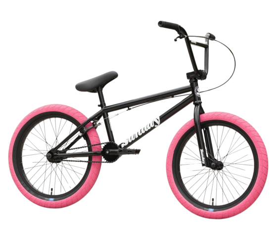 Sunday Blueprint 20" BMX Gloss Black - Pink Tires