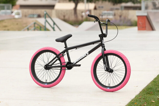 Sunday Blueprint 20" BMX Gloss Black - Pink Tires