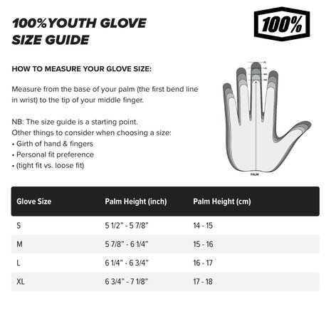 100% Airmatic Youth Gloves Black/Charcoal