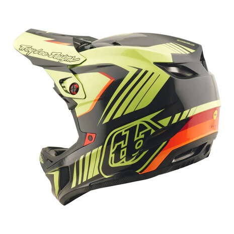 TLD D4 Polyacrylite Helm Qualifier Black-Yellow Najaar 2025