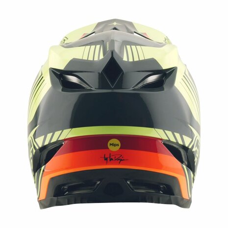 TLD D4 Polyacrylite Helm Qualifier Black-Yellow Najaar 2025