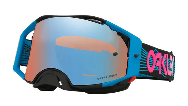 Oakley Airbrake MX Blue Wired Prizm Sapphire Iridium goggle – zijaanzicht