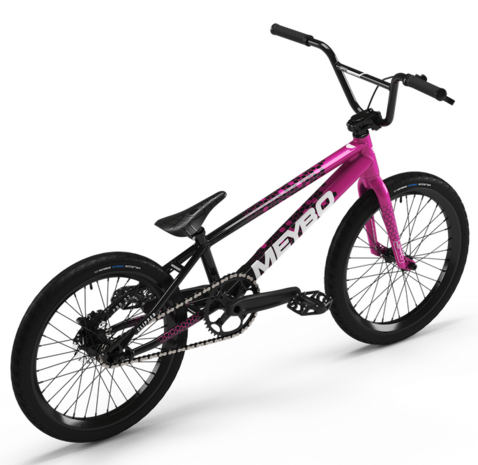 Meybo 2026 Clipper Bike Black/Pink/White - Achteraanzicht