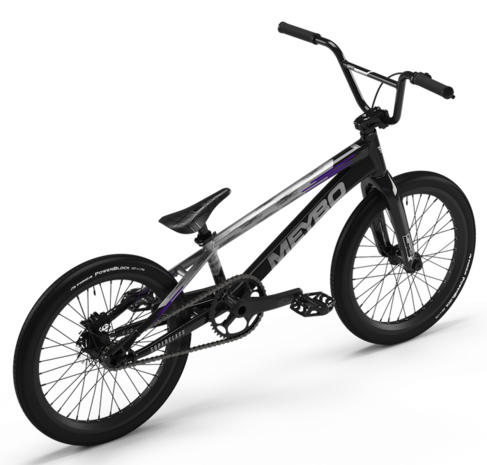 Meybo 2026 Superclass Bike BlackGreyPurple - Achteraanzicht