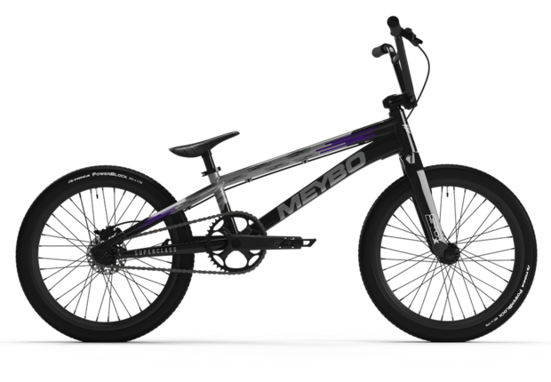 Meybo 2026 Patron Bike Black/Grey/Lime - Zijaanzicht