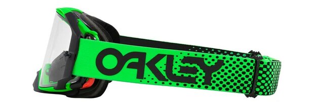 Oakley Airbrake MX Moto B1B Green Clear Lens links