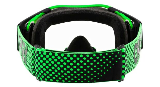 Oakley Airbrake MX Moto B1B Green Clear Lens Achterkant