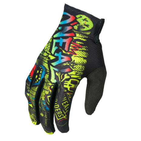 O’Neal MATRIX Youth Handschoen RANCID – Black/Neon Yellow - Front