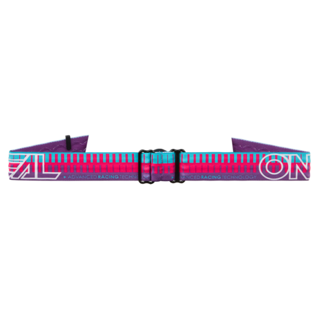 O'Neal B-10 Goggle STRIPED Pink/Purple - Lens Silver Mirror