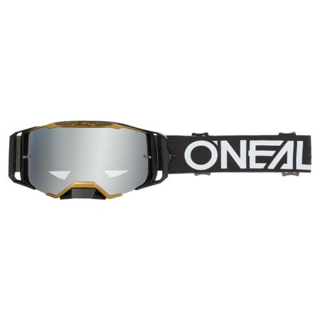 O'Neal B-33 Goggle HEXA Black/Gold - Lens Silver Mirror