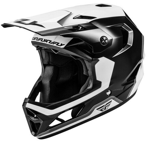 FLY Rayce Repeat Helm Black/White Front