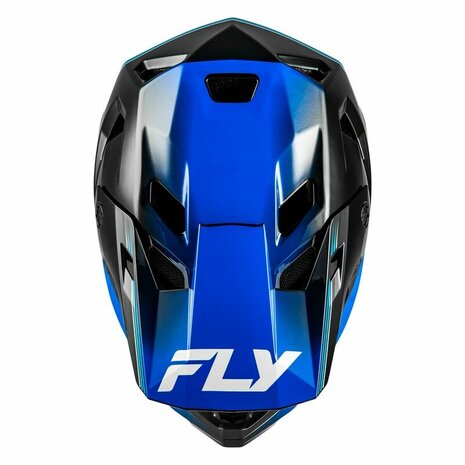 FLY Rayce Repeat Helm Black/Blue Top